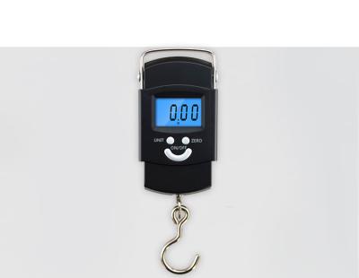 China Hot Mini Hanging Scale Pocket Portable 50kg Handle and Hook ABS Plastic+Steel Digital LCD Display Hanging Luggage Weighing Hook Scale Electronic Weight Scales for sale