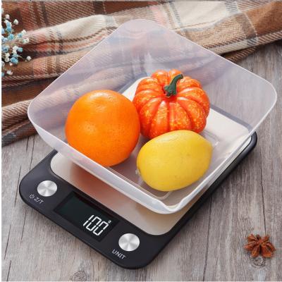 China Weight Measuring Stainless Steel 5kg Kitchen Food Scale Touch Button Scale Medicine Waterproof Cooking Scale for sale