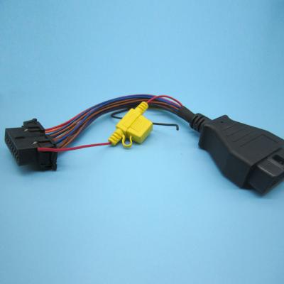 China Universal OBD OBD2 factory custom made OBD2 to auto diagnostic cable obd2 16 pin cable for sale