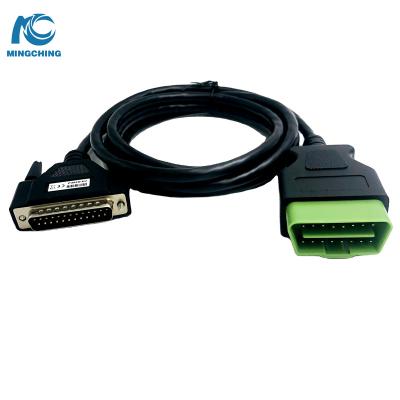 China Universal OBD2 16 Pin Male Connector Plus 24 Pin Male Connector Vehicle Diagnostic Cable OBD2 Vehicle Y Cable for sale