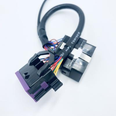 China Automotive 16 Pin OBD2 Cable OBD2 Y Splitter J1962 Male Connector Female Connector Cable for sale