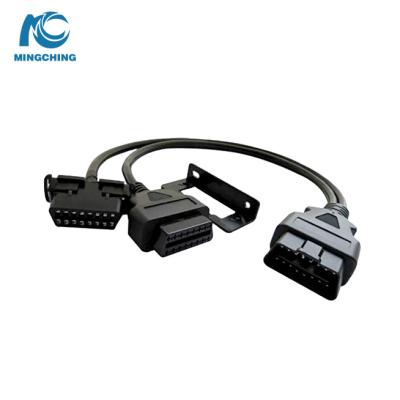 China All Car Series Vehicle Splitter Adapter Cable Strap Clip Strap OBD OBD 2 OBDII Y-Type Tool for sale