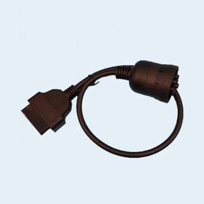 China All Car Series J1939 Protocol 9 Pin To 16Pin OBD2 Extension Diagnostic Connector Cable For Truck for sale