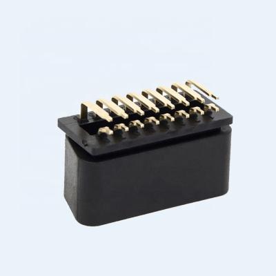 China OBDII Connector 12V J1962 90 Degree Pins OBD OBDII OBD2 Right Angle Male Connector for sale