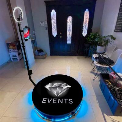 China 360 Degree Photo Booth Video 80cm Camera RGB Light Slow Motion Luxury Rotating Machine 360 ​​Degree Photo Booth for sale