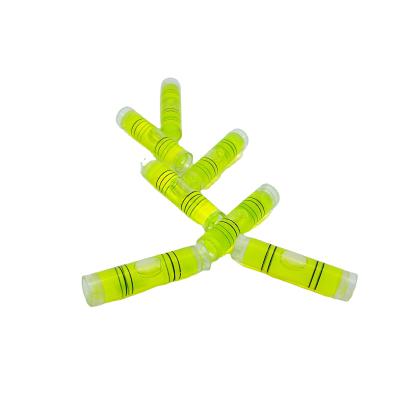 China Pmma Small Tubular Green Liquid Spirit Level for sale