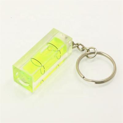 China Home Decorations Amazon Hot Selling Acrylic Spirit Level With Key Chain for sale