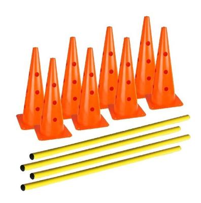 China Football Training Machines Adjustable Agility Circles Cone Rack Set for sale