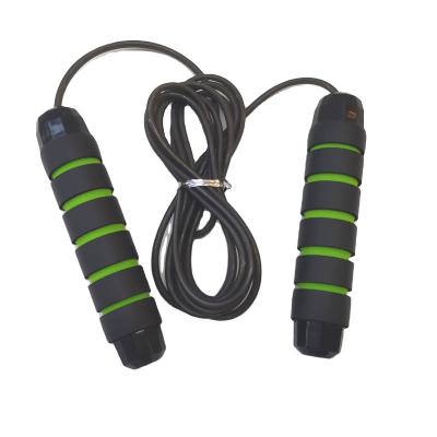 China Plastic Custom PVC Adjustable Skipping Rope With Handle Logo for sale