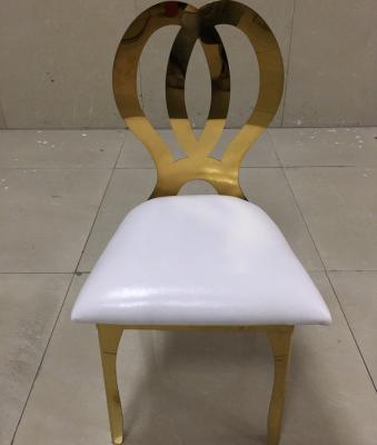 China Foshan Popular Modern Furniture Stainless Steel Dining Chairs for sale