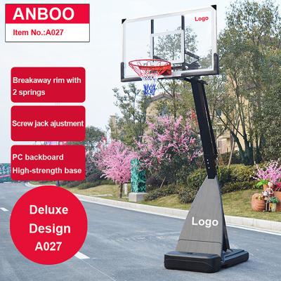 China Steel Adjustable Portable Mobile Basketball Stand / System / Hoop / Goal / Equipment With 54