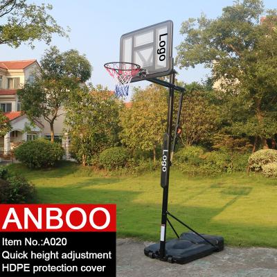 China HDPE Removable Portable Basketball Stand With Quick Height Adjustment 2.3-3.05m For Outdoor Practice for sale