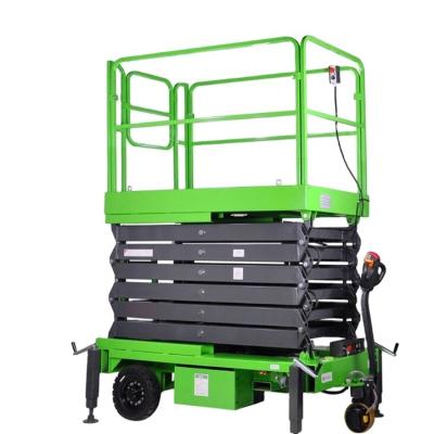 China Lifting Goods Lift mobile shear fork electric hydraulic lifting platform small all self-propelled lift boarding aerial operation car for sale