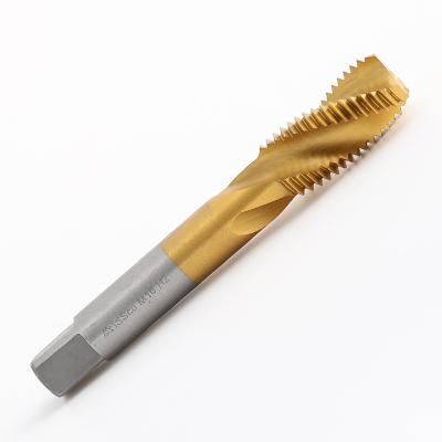 China High Quality HSS Spiral Tap and Die Tapping Machine Threading Tap Groove Titanium Coating Spiral Drill Bits for sale