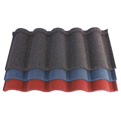 中国 Lifetime milano Plain Roof Tile Onsite Installation stone coating roofing tiles model 販売のため