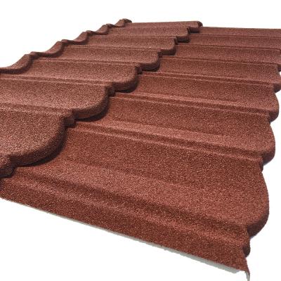 China Metal Roof System Bond Tile Stone Coated Metal Roof Tile en venta