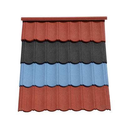 China JINHU 0.3~0.5mm stone coated metal roofing sheets prices Bond Tile 0.35mm~0.50mm thick for sale