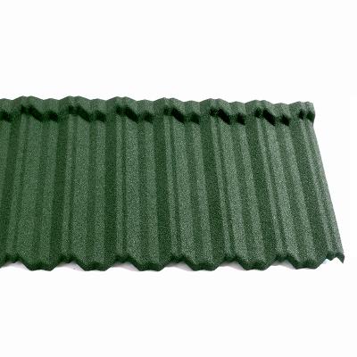 China Colorful red green brown black blue color stone chip seel roof tiles metal roof tile classical tile for sale