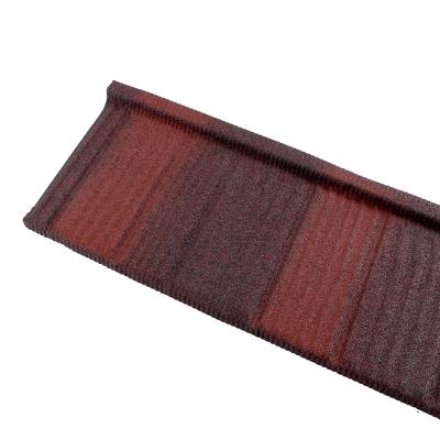 China Villa Shingle Wood Roof Tile Stone Coated Steel wave Building Material Metal Roof Tiles for sale