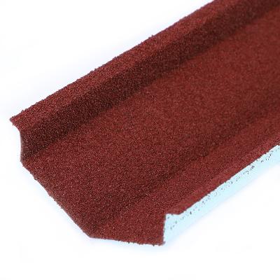 China Stone coated metal Hip Ridge Tile Roofing Sheets Accessories Roof Tiles for sale