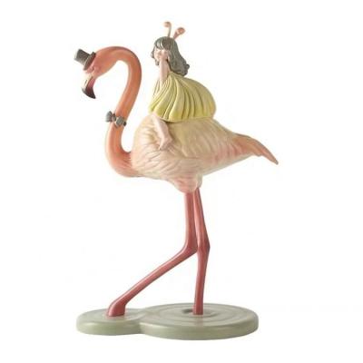 China China Zoo Resin Art Craft African Decoration Animal Gold Home Flamingo Luxury Home Figurine for sale