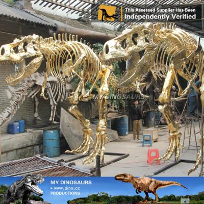 China Waterproof MY Reproduction Dino-V08 Dinosaur Fossils New Design Dinosaur Golden Skeleton for sale