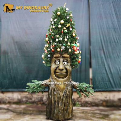 China Steel Frame Christmas Tree Sing Songs Animatronic Talking Tree for sale