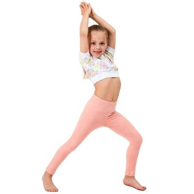 China Gym sweat wicking fitness sets kids girls eco clothing sets summer for yoga for sale