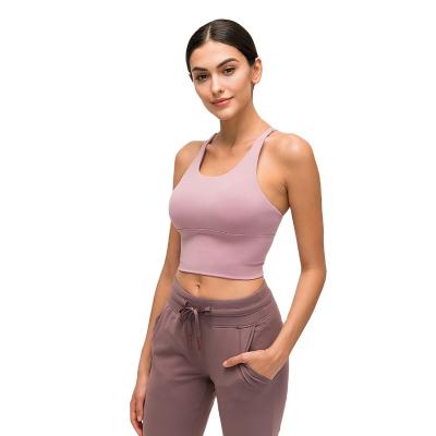 China Women's Breathable Fitness Bra Push Up Sports Bra Workout Crop Tank Yoga Gym Wear Top Bra for sale