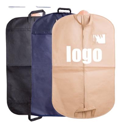 China Eco Friendly Eco Friendly Custom Printed Non Woven Breathable Garment Bag Suit Cover Bag for sale