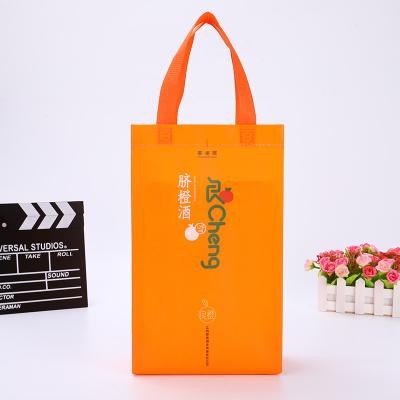 China Wholesale Recyclable Portable Reusable Eco-Friendly Nonwoven Shopping Bags Woven Shopping Bag Logo Fabric Non Woven Shopping Bag Custom Made for sale