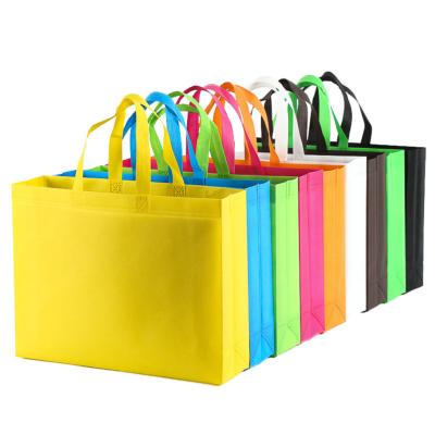 China Custom Hot Sale Logo Bag Shopping Bag Non Woven Non Woven Garment Tote Bag Recyclable for sale