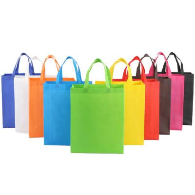 China 35*25*10cm Custom Logo PP Spunbond Fabric Sack Bag Handled Non Woven Non Woven Bag Shopping Bag for sale