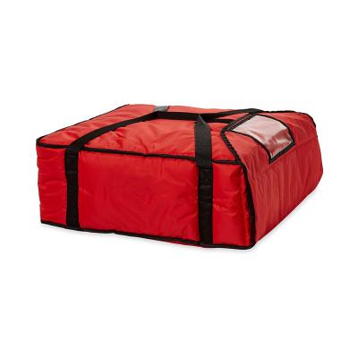 China 2021 Waterproof Reusable Insulated Pizza and Food Delivery Bag Large Pizza 21.5 in x 19.75 in x 7.75 in Red Cooler Bag for sale