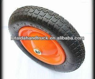 China 3.25-8 wheelbarrow tire with hub 3.25-8 for sale