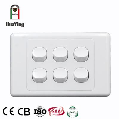 China Multi Strip ABS Plastic / PC Two Way Wall Switch Household Electrical Switch for sale