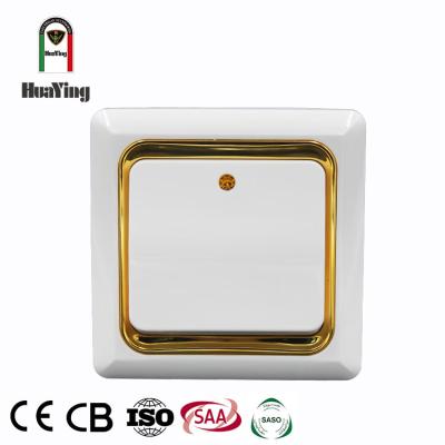 China ABS Bead/1 PC 1 PC 86*86mm 10A 250V Standard Plastic Melting Plastic Strip 1 2 Way Wall Switch for sale