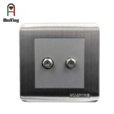 China 4W 30V Two Home TV Electric Receiving Satellite Wall Socket for sale