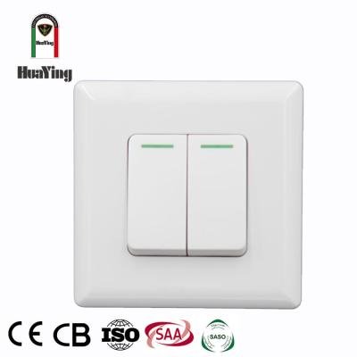 China ABS/PC white plastic middle-button Mk two plastic strip 2 one two 1 two 2 way lamp switch for sale