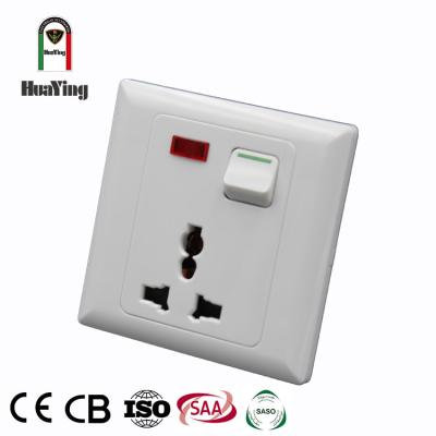 China CE SAA CCC 13A 250V New Zealand Standard 3 Hole Socket 2 Hole White Home Wall Socket for sale