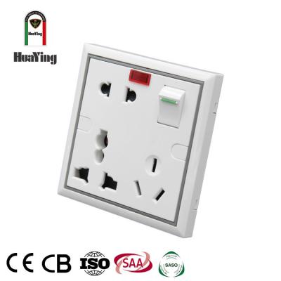 China Residential WCE PC / General Purpose SAA CCC 13A Multifunctional One Switch Socket Combination Switch Socket 8 Pin for sale