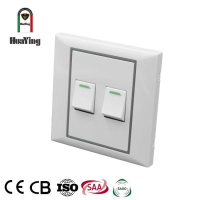 China ABS/PC 2 CE SAA CCC 10A 250V Double Band One Two Way Home Plastic White Electrical Switches for sale