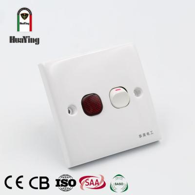 China ABS / PC Plastic Pearl One Strip Double Way With Light PC 220v 20a Electrical Heavy Switch for sale