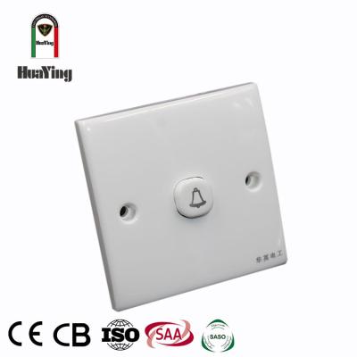 China Plastic Nylon Plastic Plate Switch Home Bell ABS/PC Wall Hotel Doorbell Usual Switch for sale