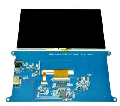 China For Industrial No MOQ Custom Touch Screen 7 Inch 1024*600 TFT LCD Raspberry Pi Screen for sale