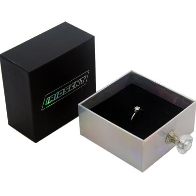 China Wholesale Eco-Friendly Luxury Jewelry Packaging Drawer Necklace Packaging Boxes Custom Logo Cardboard Box For Ring Jewelry for sale