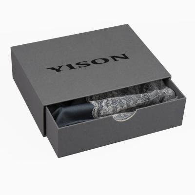 China Customizable Logo Luxury Clothing Handmade Recycled Rigid Packaging Drawer Boxes for sale