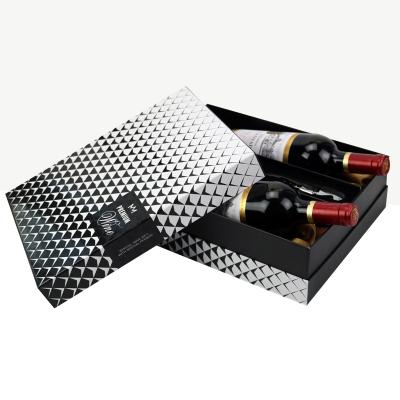 China Customized Customized Handmade Rigid Corrugated Paper Premium Sublimation Wine Charm Box for sale