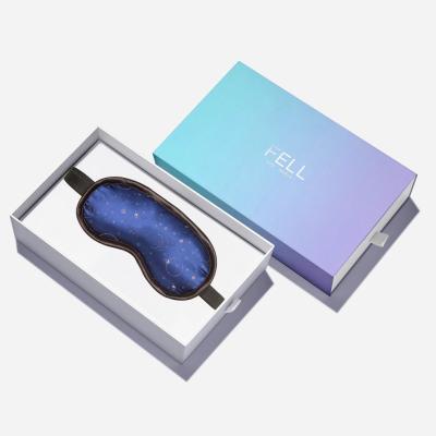 China Handmade custom logo printing srawer packaging blinder eye mask sleep paper gift box for sale