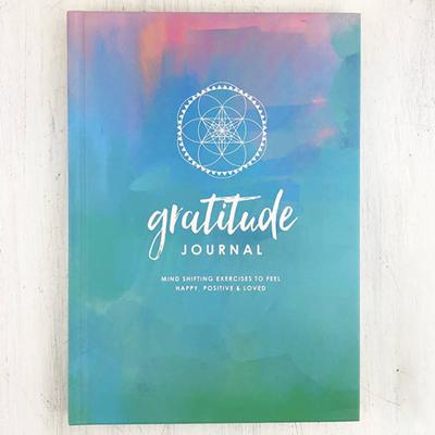 China Custom Logo Design Printing Inspirational Gratitude Hardcover Planner Journal for sale